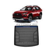 Гумена стелка за багажник Toyota RAV4 след 2019 г., долно/второ дъно,  ProLine 3D