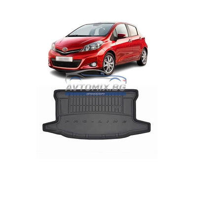 Гумена стелка за багажник Toyota Yaris хечбек 2011-2020 г., горно/първо дъно, ProLine 3D