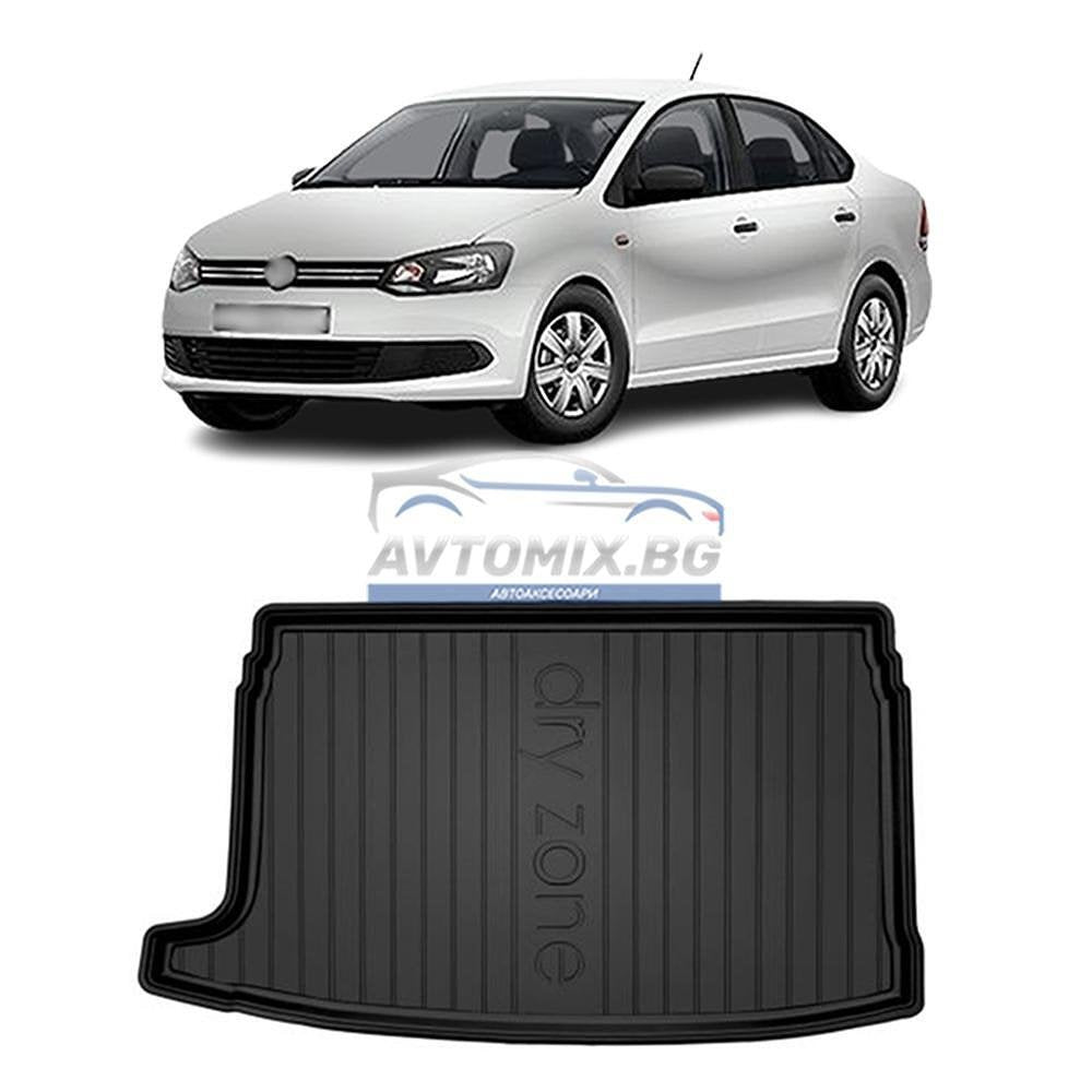 Covoraș de cauciuc pentru portbagaj VW Polo hatchback 2009-2017, pentru portbagaj cu podea superioară/primă, DRY ZONE