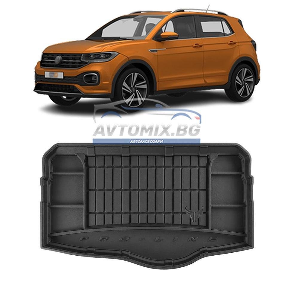 Гумена стелка за багажник VW T-Cross след 2018 г.,  за долно/второ дъно, ProLine 3D