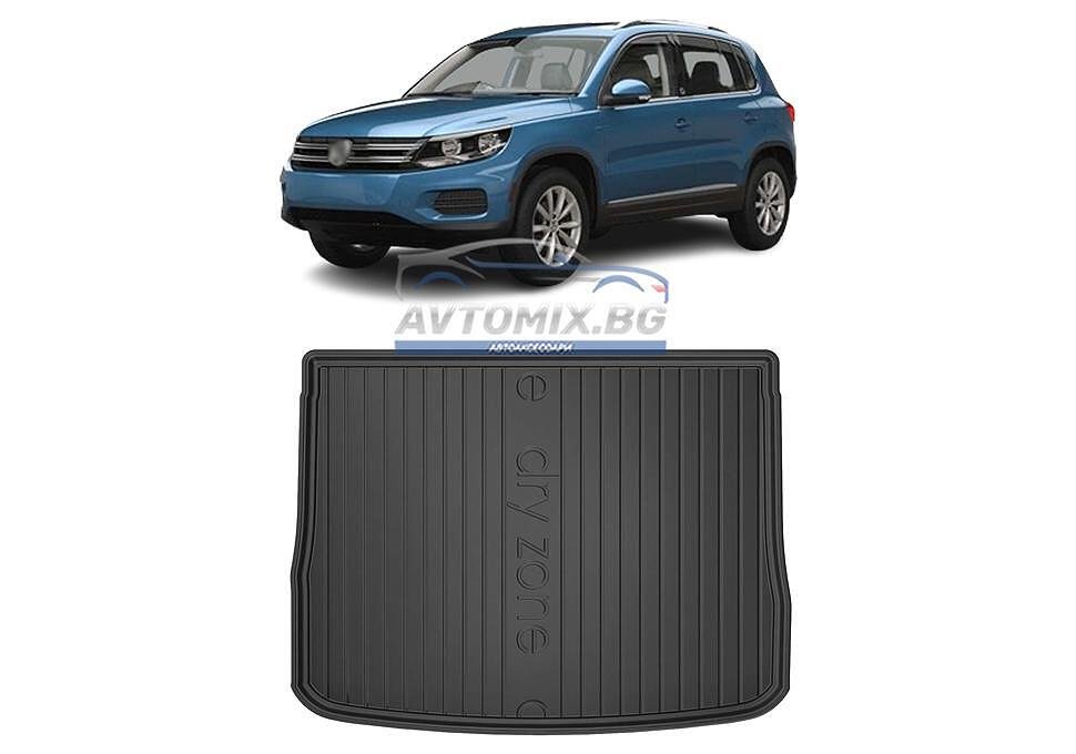 Covoraș portbagaj cauciuc VW Tiguan 1 2007-2017, pentru portbagaj superior/primar, DRY ZONE