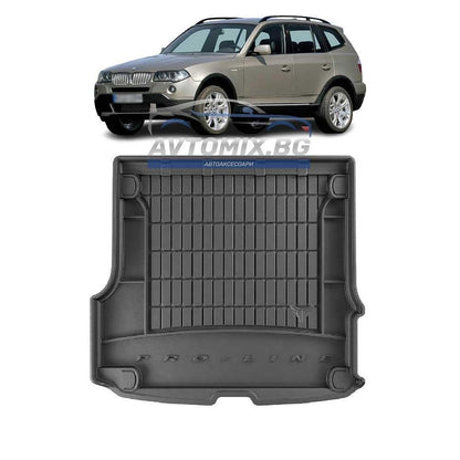 Rubber trunk mat for BMW X3 E83 2003-2010, ProLine 3D