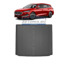 Rubber boot mat for Ford Focus from 2019 onwards, for upper/first boot floor, DRY ZONE