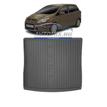 Rubber Boot Mat for Ford Grand C-max 7-seater with third row seats raised 2010-2019, DRY ZONE