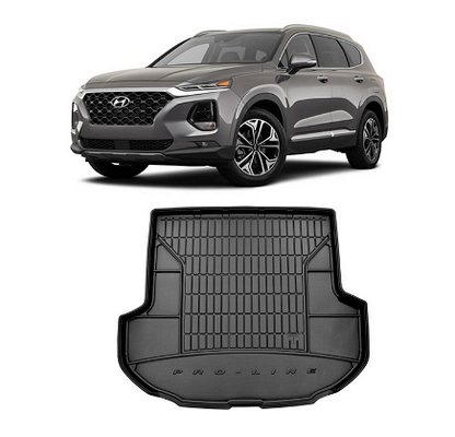 Covoraș cauciuc portbagaj pentru Hyundai Santa Fe IV 2018-2023, ProLine 3D