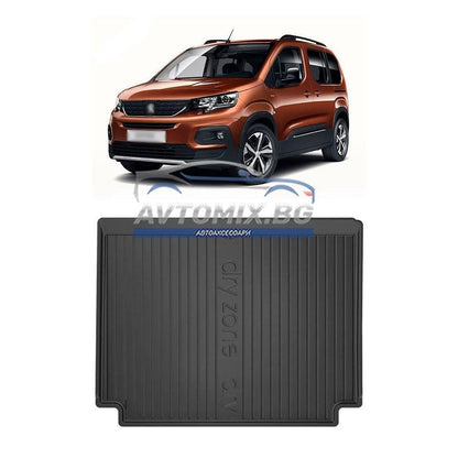 Covoraș de cauciuc pentru portbagaj pentru Peugeot Rifter după 2018, DRY ZONE
