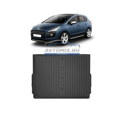 Гумена стелка за багажник за Peugeot 3008 2009-2016 г., долно/второ ниво, DRY ZONE