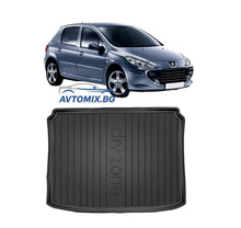 Rubber Trunk Mat for Peugeot 307 2001-2008 DRY ZONE / Hatchback