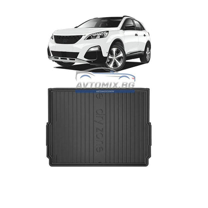 Covoraș de portbagaj din cauciuc pentru Peugeot 3008 2016-2023, nivel inferior/al doilea, DRY ZONE