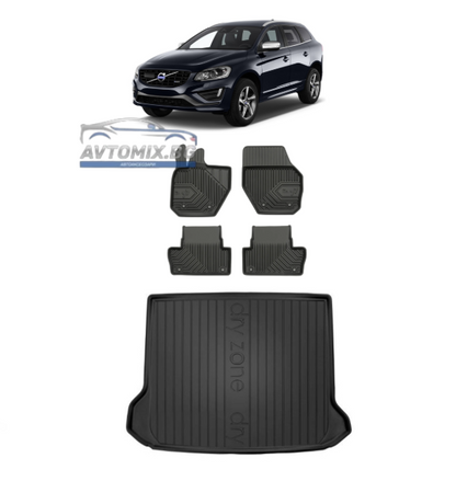 Гумени стелки комплект за Volvo XC60 от 2008-2017г., Модел No.77