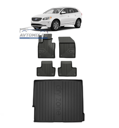 Гумени стелки комплект за Volvo XC60 от 2008-2017г., Модел No.77