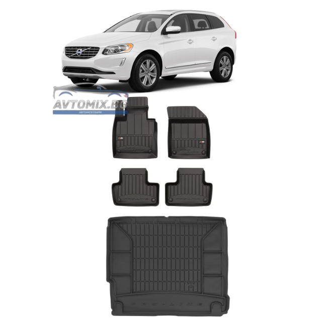 Covorașe de cauciuc set pentru Volvo XC60 după 2017, ProLine 3D