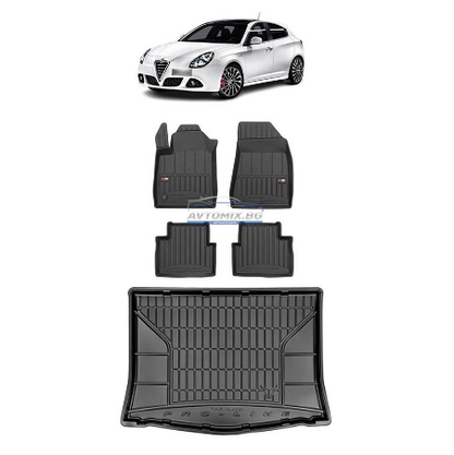 Гумени стелки комплекти за Alfa Romeo Giulietta хечбек 2010-2020 г. ProLine 3D