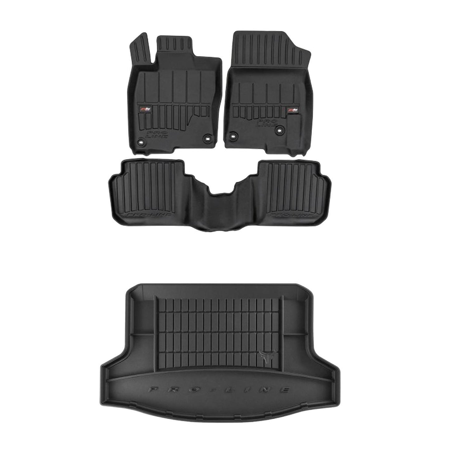 Rubber floor mats sets for Honda Civic hatchback after 2021, ProLine 3D