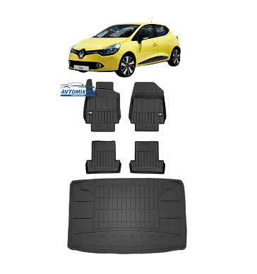 Гумени стелки комплекти за Renault Clio от 2005-2012г.., ProLine 3D