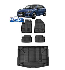 Covorașe de cauciuc seturi pentru Hyundai i30 după 2017, ProLine 3D