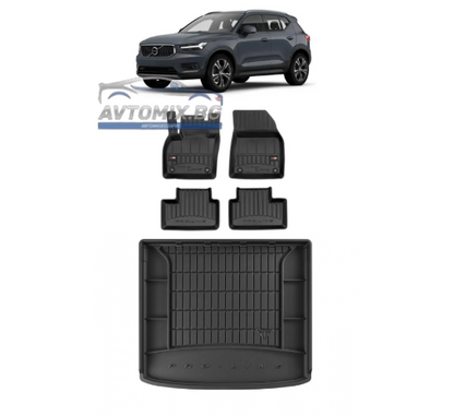 Гумени стелки комплект за  Volvo XC40 след 2017г., ProLine 3D