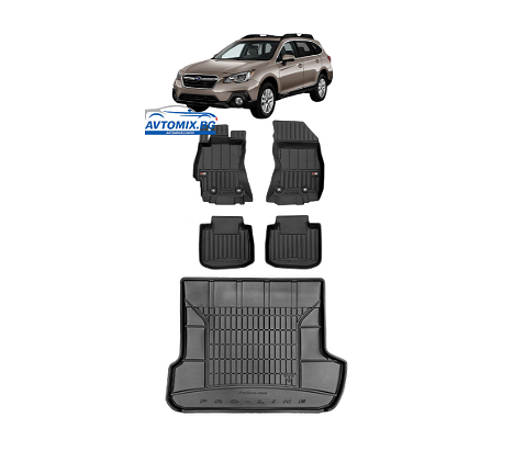 Гумени стелки комплекти за Subaru Outback от 2014-2019г., ProLine 3D