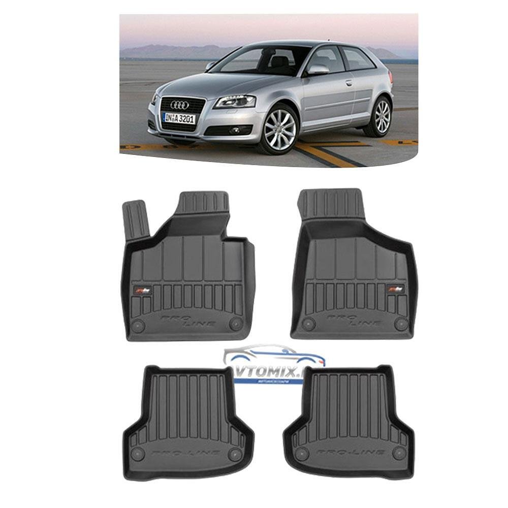Covorașe de cauciuc pentru AUDI A3 8P hatchback, 2003-2013, ProLine 3D