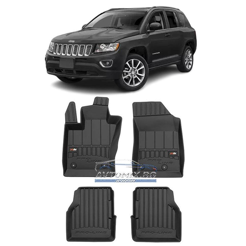 Гумени стелки за Jeep Compass след 2016 г., ProLine 3D