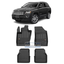 Rubber floor mats for Jeep Compass after 2016, ProLine 3D
