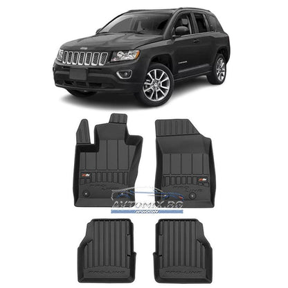 Гумени стелки за Jeep Compass след 2016 г., ProLine 3D