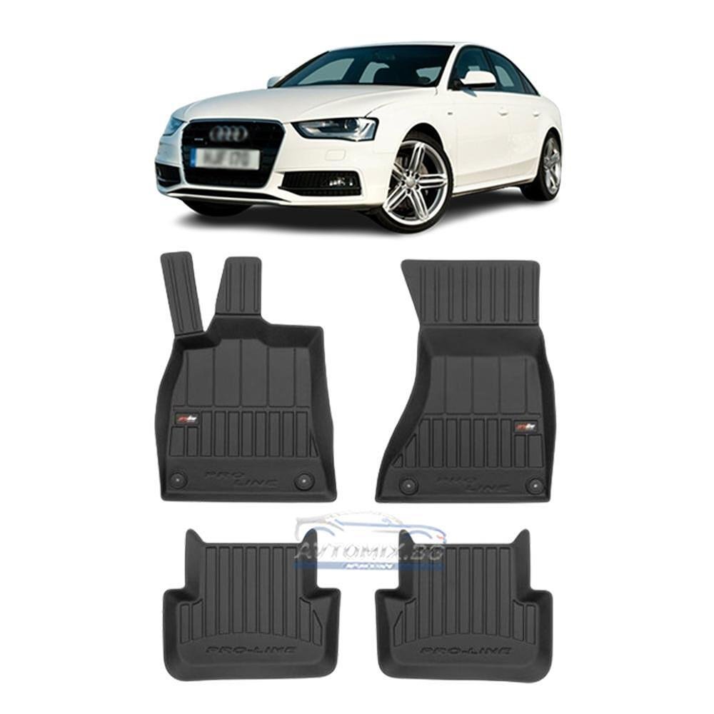 Гумени стелки за Audi A4 B8 2008-2015 г.,  ProLine 3D