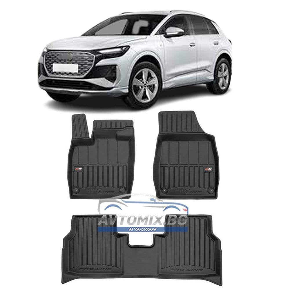 Rubber floor mats for Audi Q4 from 2021 onwards, ProLine 3D