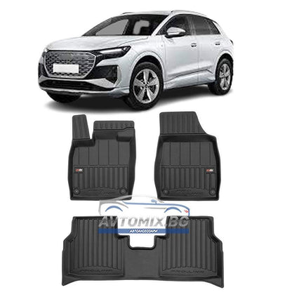 Rubber floor mats for Audi Q4 from 2021 onwards, ProLine 3D