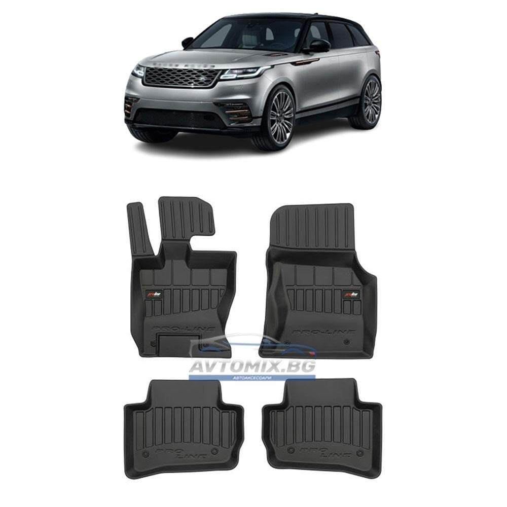 Rubber floor mats for Land Rover Range Rover VELAR, 2017 onwards, ProLine 3D