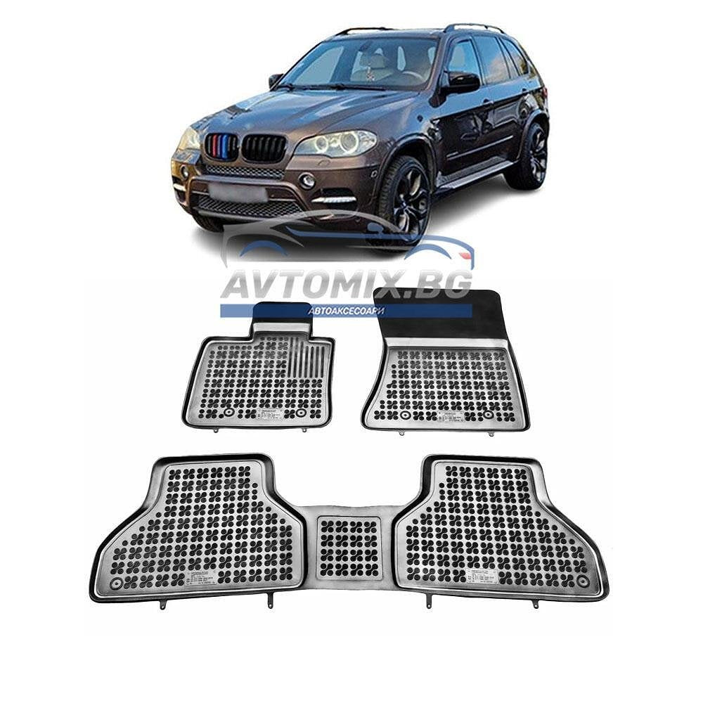 Rubber floor mats for BMW X5 E70 2006-2013, Rezaw Plast