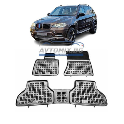 Rubber floor mats for BMW X5 E70 2006-2013, Rezaw Plast