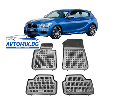 Гумени стелки за BMW 1 Серия E87 / F20 / F21 / F87 / X1 E84, 2004-2015, Rezaw-Plast