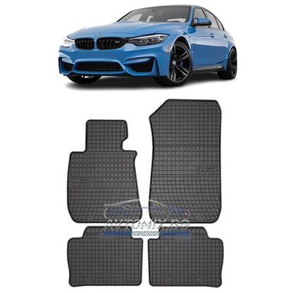 Covorașe de cauciuc pentru BMW F30, F31, F80 Seria 3 2011-2018, Frogum