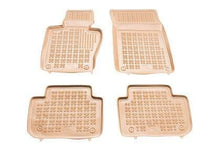 Rubber Floor Mats for BMW X3 E83 (2003-2010) - Deep Tray Style - Beige