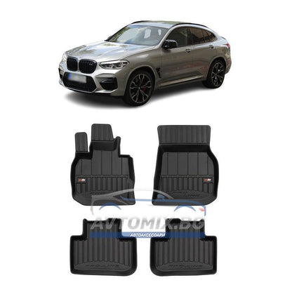 Гумени стелки зa BMW X4 G02, F98 след 2018 г., ProLine 3D