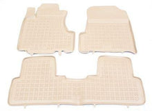 Rubber floor mats for BMW X5 E53 (1999-2006) - tray type - beige