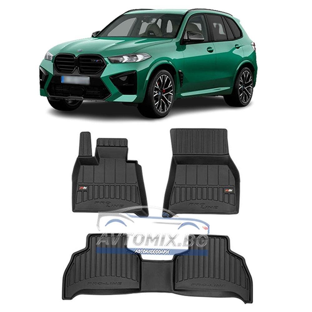 Гумени стелки зa BMW X5 G05, F95 след 2018 г., ProLine 3D