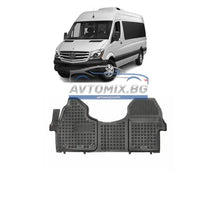 Rubber floor mats for Mercedes Sprinter 2018 onwards, Rezaw Plast