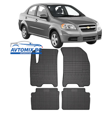 Rubber mats for Chevrolet Aveo from 2003-2007, Frogum