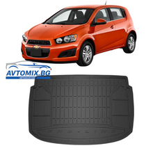 Rubber floor mats for Chevrolet Aveo 2011-2016, ProLine 3D / hatchback lower trunk position