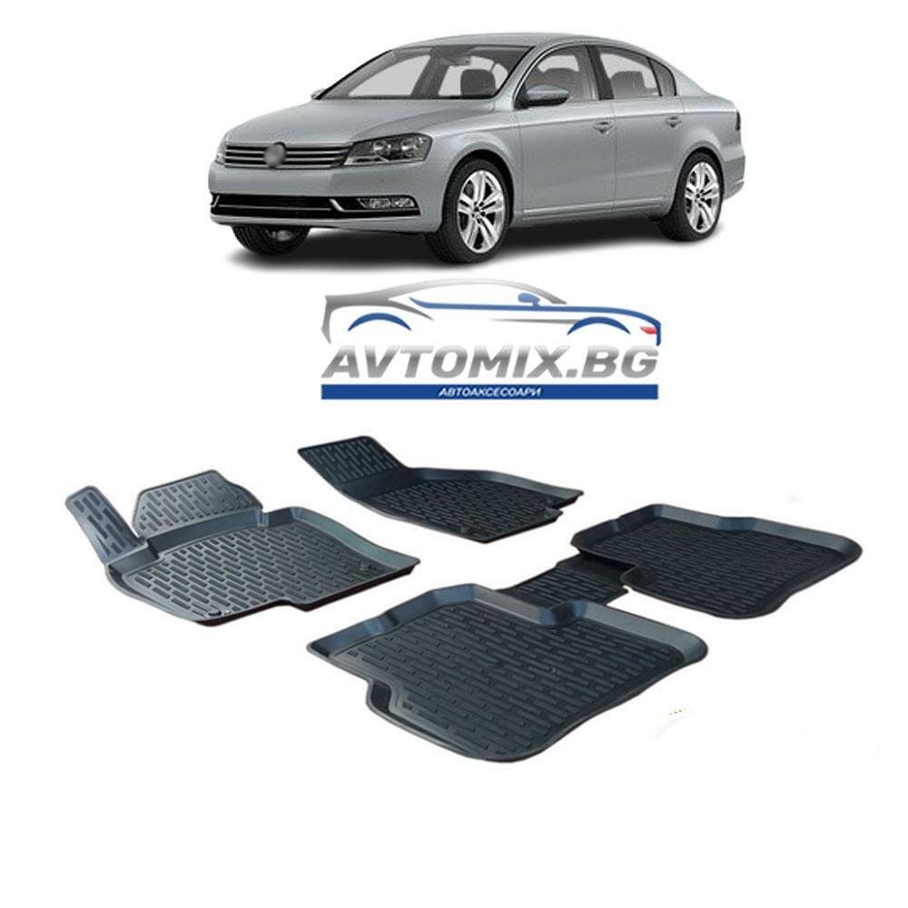 Rubber floor mats for VW Passat B7 2011-2015, 3D-PXM-VW-12