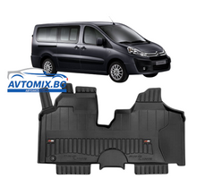 Rubber floor mats for Citroen Jumpy from 2007-2016, ProLine 3D