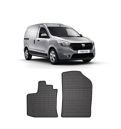 Rubber floor mats for Dacia Dokker 2012-2021, Frogum