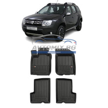 Rubber floor mats for Dacia Duster 2010-2018, ProLine 3D