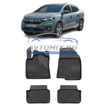 Rubber floor mats for Dacia Logan sedan after 2021, Model No. 77