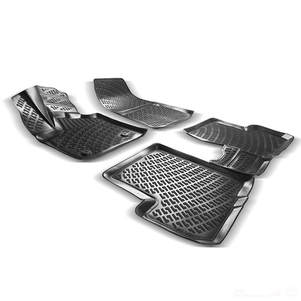Rubber floor mats for Dacia Lodgy 2012-2022, RizLine