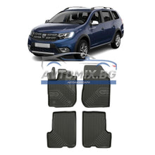 Rubber Floor Mats for Dacia Logan MCV 2013-2020, Model No. 77