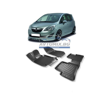 Гумени стелки зa Opel Meriva B 2010-2017 г., RizLine