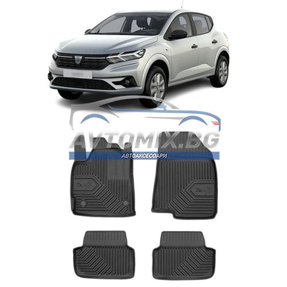 Гумени стелки зa Dacia Sandero/Sandero Stepway след 2020 г., Модел No.77